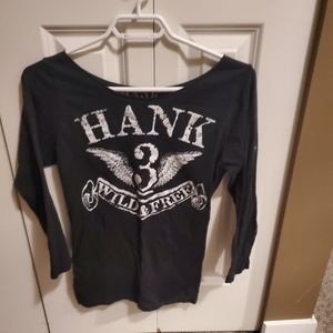 NWOT Hank 3 women's shirt
